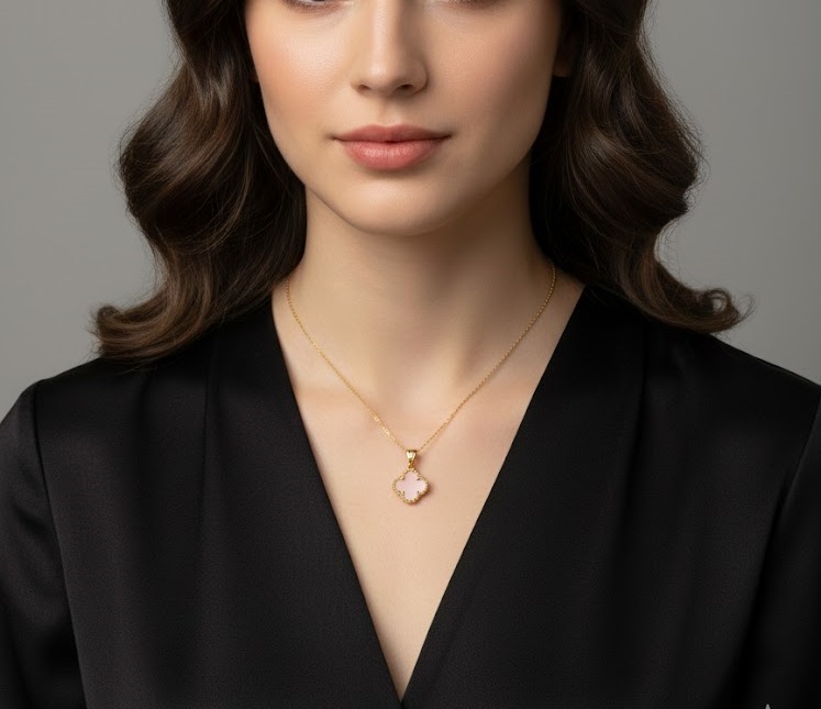 BYEZO 14K 1,94 GR PEMBE ONE CLEEF KOLYE