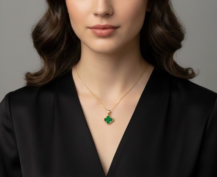BYEZO 14K 2,12 GR YEŞİL ONE CLEEF KOLYE BYEZO 14K 2,12 GR YEŞİL ONE CLEEF KOLYE